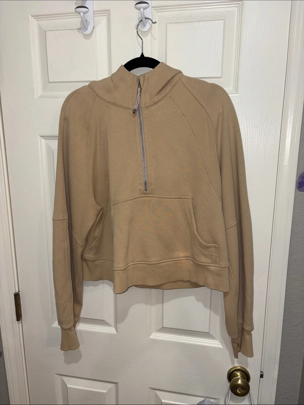 51. Lululemon Scuba Oversized 1/2 Zip Hoodie Trench m/l